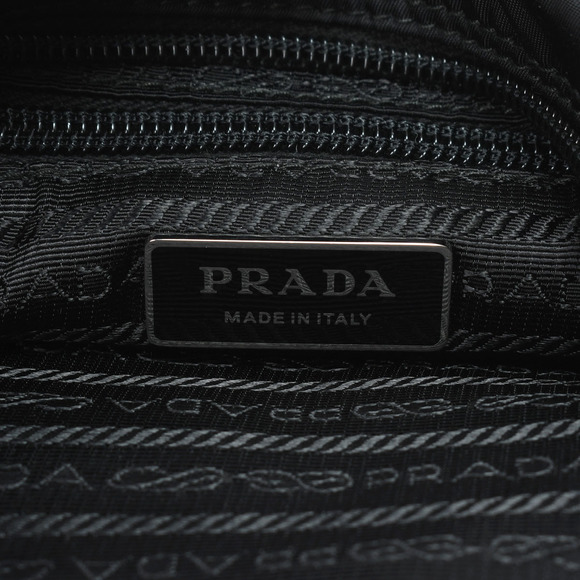 Prada Hardware Nylon Shoulder Bag Black - Picture 7 of 8
